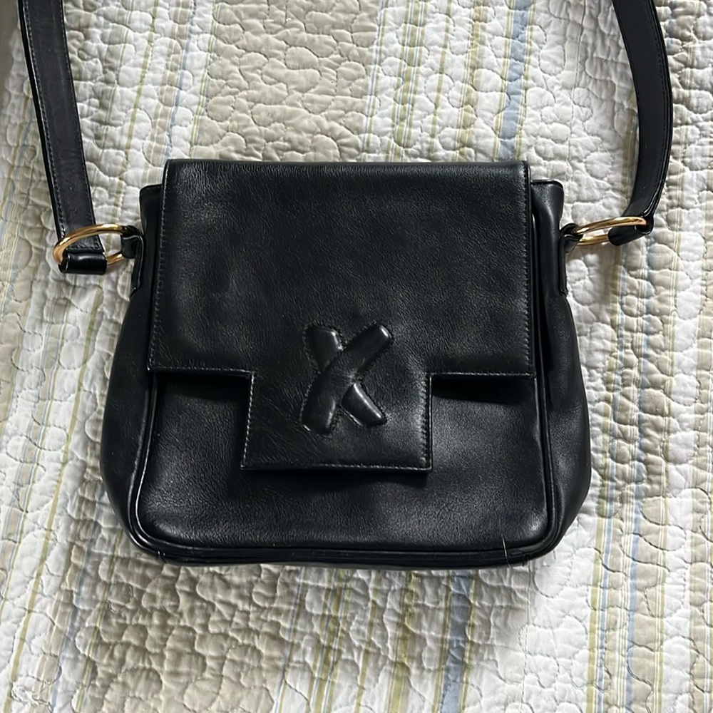 Paloma Picasso leather shoulder bag 7.5x7